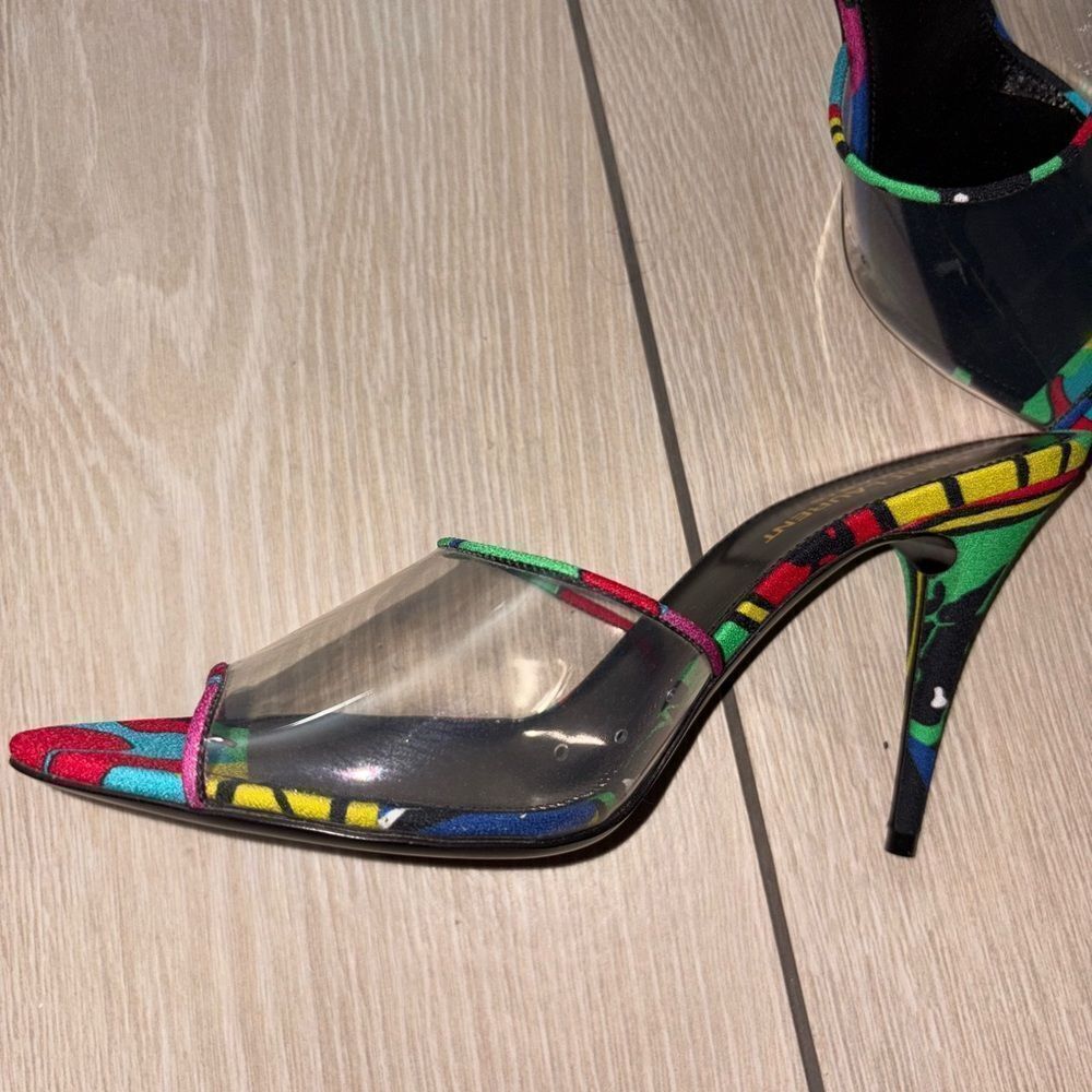 Brand new Saint Laurent
Women's Lolita Transparent High Heel Slide Sandal sz 8.5 - Picture 4 of 8